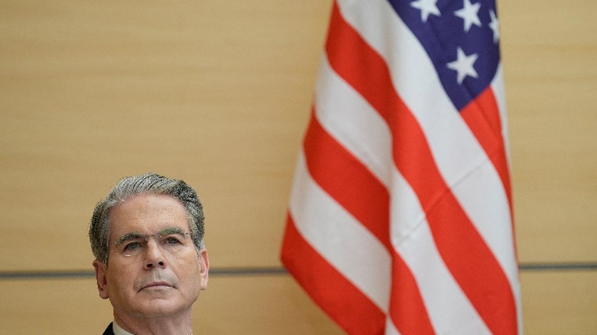 U.S. Treasury Secretary Scott Bessent prepares to attend a meeting with Japanese Prime Minister Sanae Takaichi at the prime minister's office in Tokyo, Japan, May 12, 2026.    Eugene Hoshiko/Pool via REUTERS