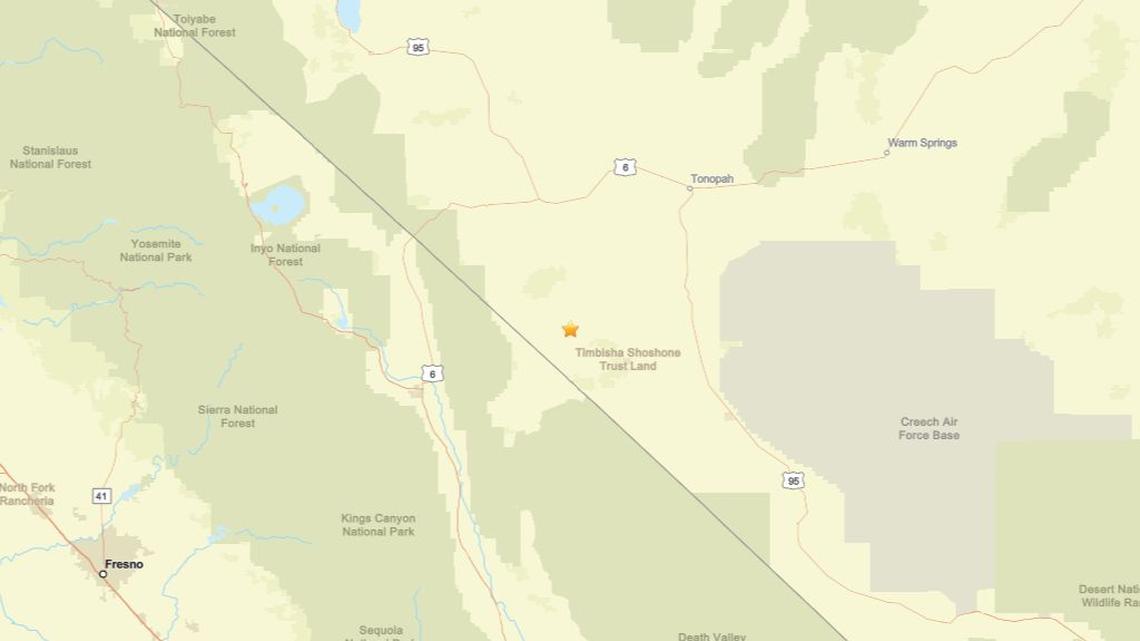 Update: Seismic activity on Feb. 24 - 2.1 magnitude earthquake near Silver Peak, NV detected 