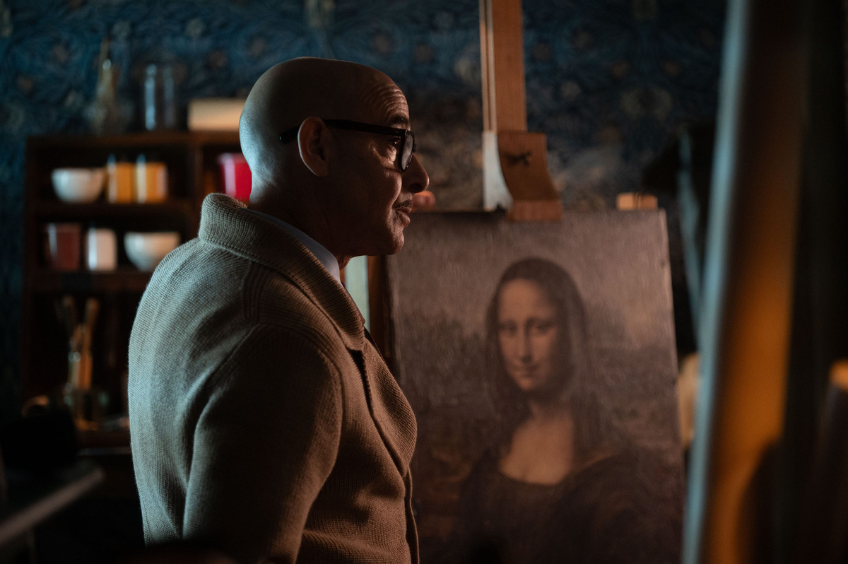 Stanley Tucci stars as the mastermind behind an ambitious plan to steal the Mona Lisa in the action-comedy heist film "Masterplan."