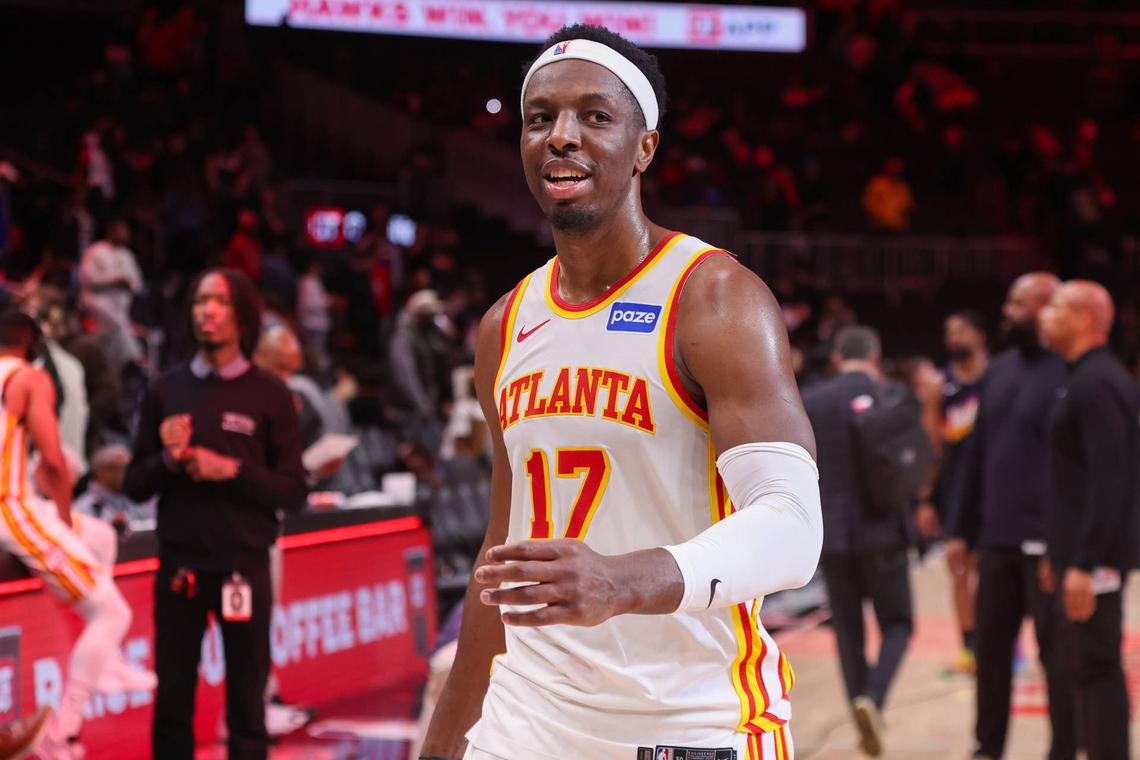  Atlanta Hawks forward Onyeka Okongwu (17) Brett Davis-Imagn Images