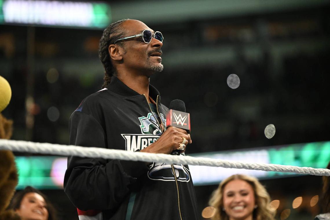  Snoop Dogg is a WWE Hall of Famer and former WrestleMania host. Getty Images