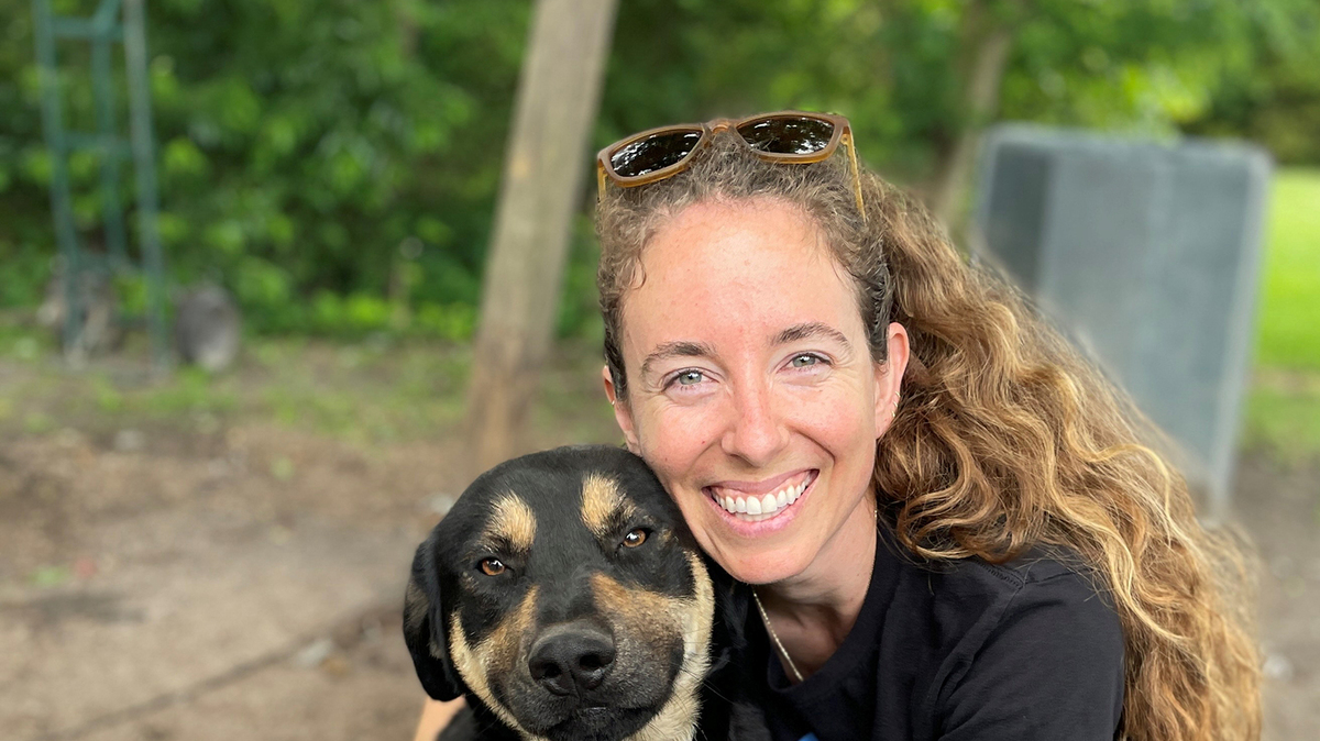 Katherine Sullivan and Smokey. (PETA/TNS)