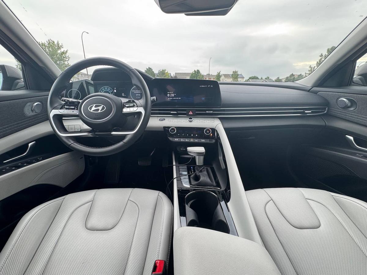  2025 Hyundai Elantra Hybrid interior Joe Santos
