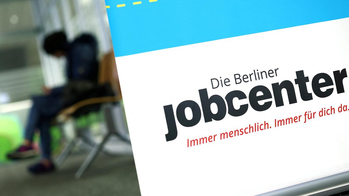 A person waits inside a jobcenter in Berlin, Germany, October 14, 2025. REUTERS/Lisi Niesner