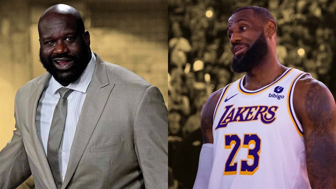 "He's at the party, but he's not on stage" - Shaquille O'Neal on where LeBron James ranks among the Lakers' greats 