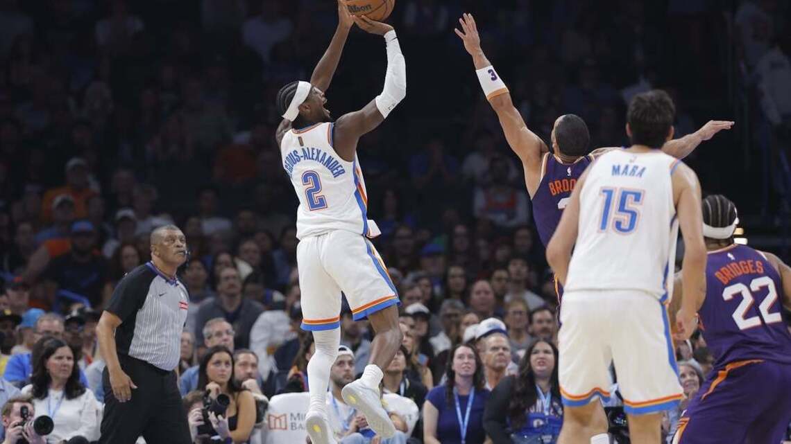 Thunder overcome big injuries to beat Suns for fourth straight win