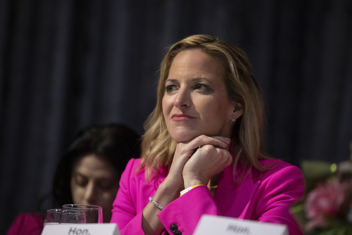  Michigan Secretary of State Jocelyn Benson at an event in Detroit on April 18, 2026. 