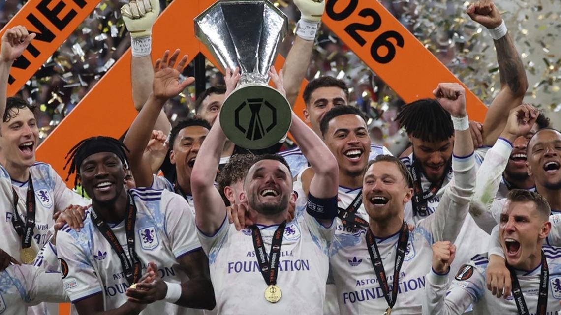 Aston Villa pasea y golea al Friburgo, conquista la Europa League