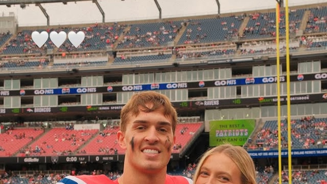 Patriots' Eli Raridon's Wife Offers Sideline Support After Loss of Baby Son 