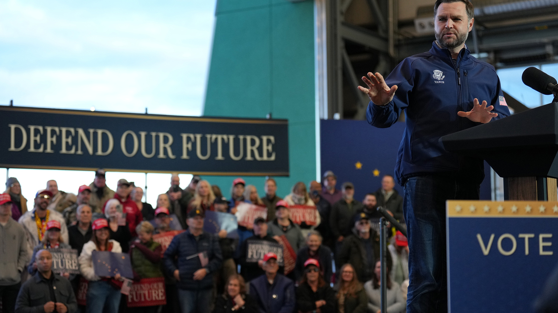Vice President JD Vance boosts Republican candidates at Fairbanks rally 