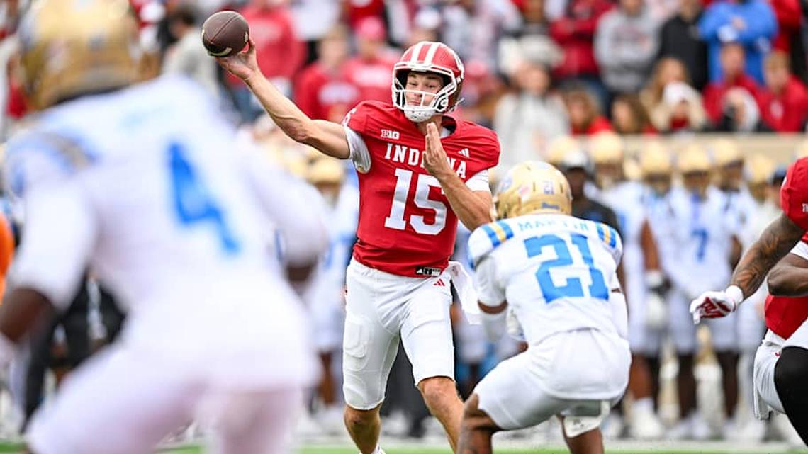  Mendoza showcased his ability with the Hoosiers and has been hard at work on improvements leading up to the draft. | James Black/Icon Sportswire/Getty Images 