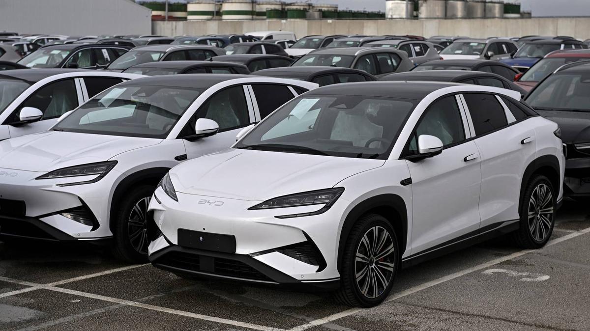 An electric car is shown in this file photo.