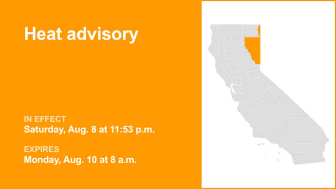 The NWS issues heat advisory until Monday morning 