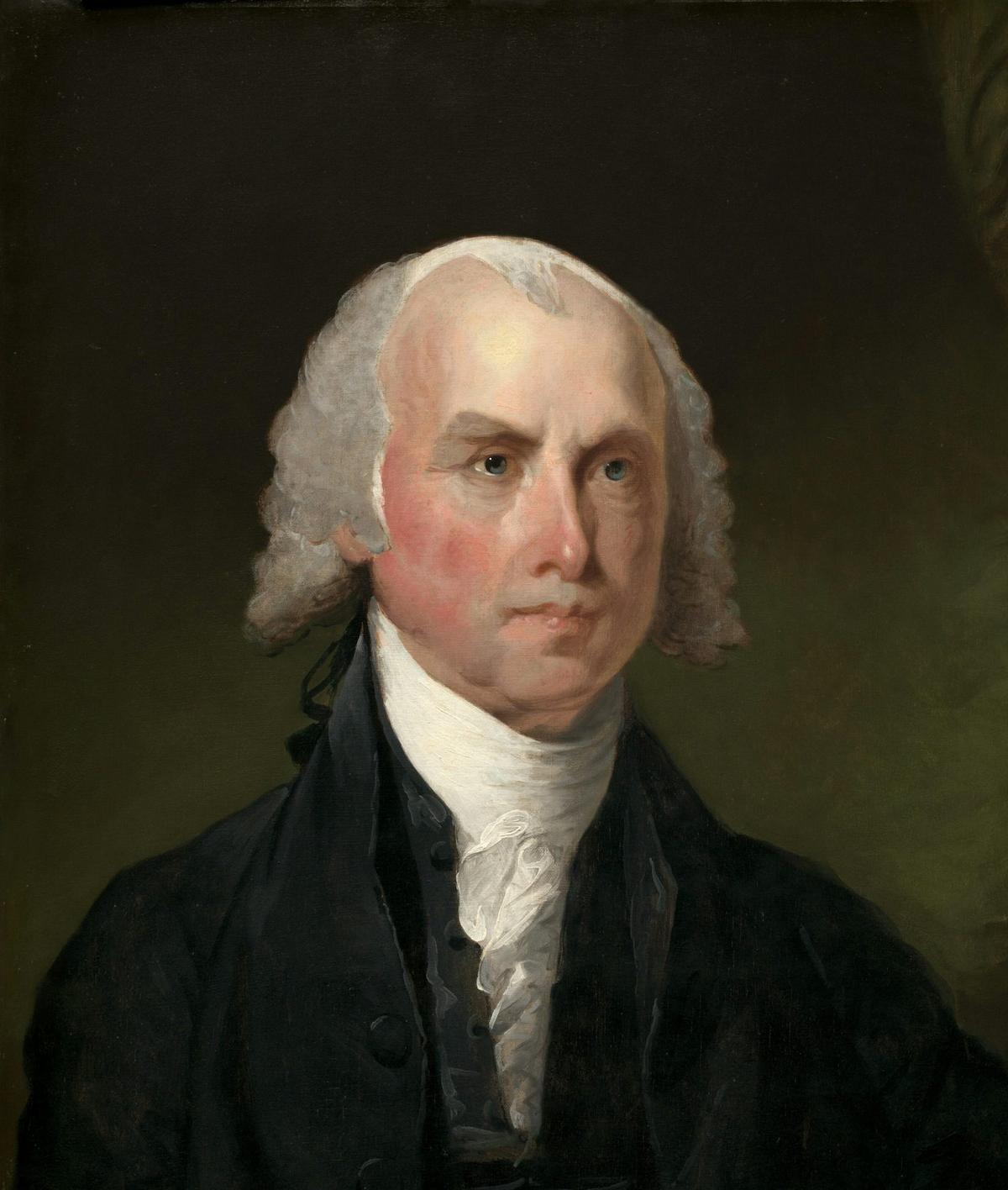  Founder James Madison, frustrated when pushed to define the U.S. government, said the ordinary ‘political vocabulary' fell short. Painting by Gilbert Stuart, National Gallery 