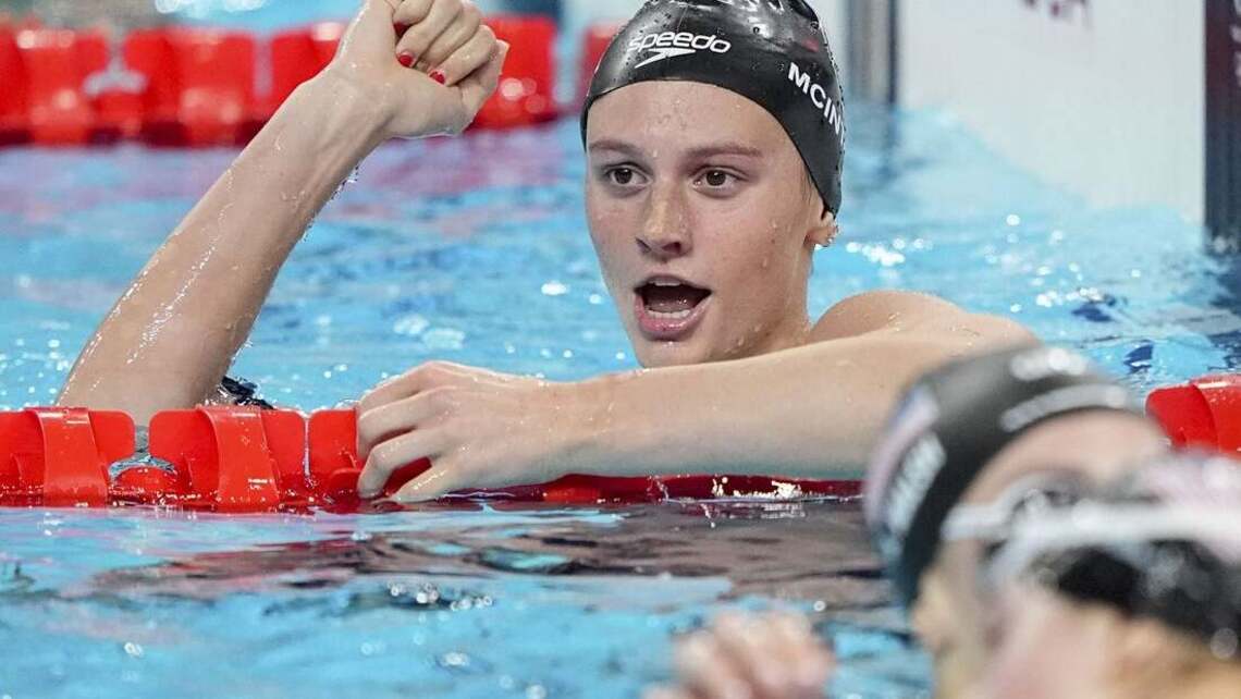Canada swimmer Summer McIntosh breaks butterfly world record set in 2009 