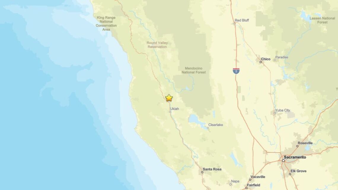 Earthquake of magnitude 2.7 registered near Redwood Valley, CA on Aug. 28 