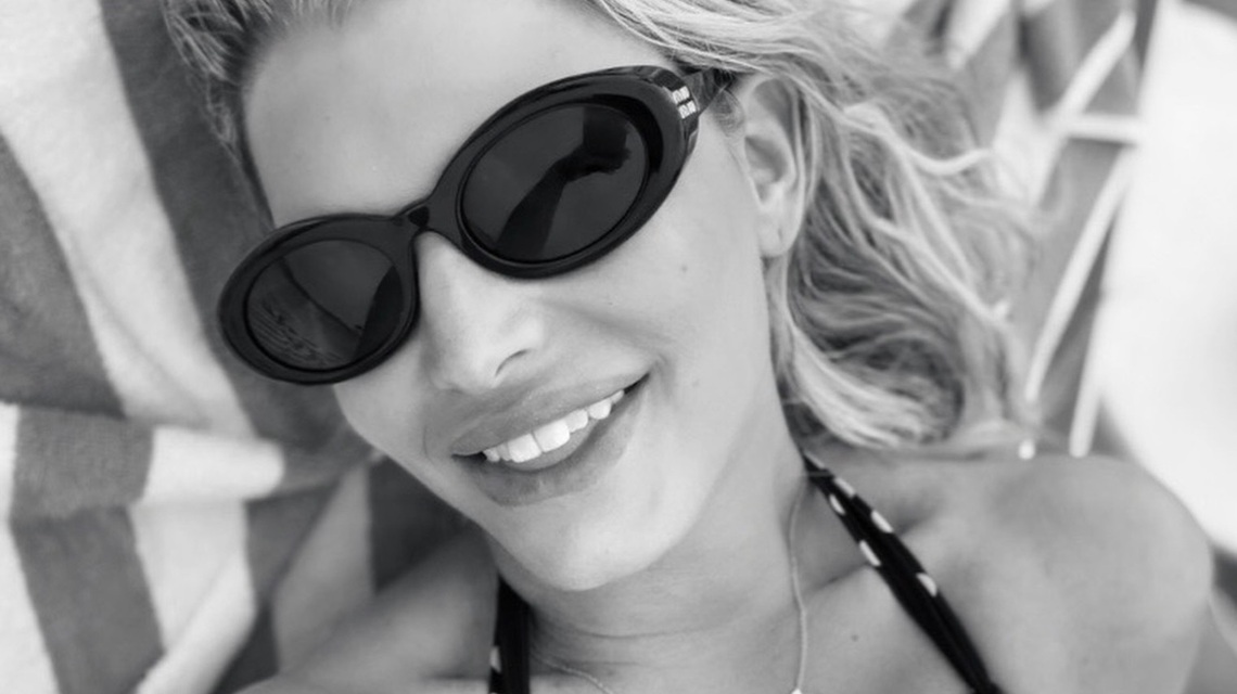 Jessica Simpson Sunbathes in Tiny Polka Dot Bikini on Luxe Summer Vacation 