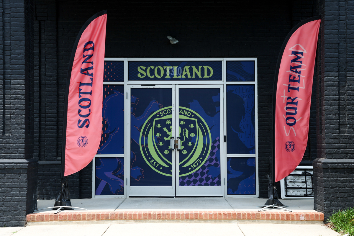  The entrance for Scotland at Atrium Health Performance Park on June 8, 2026, in Charlotte, North Carolina. 