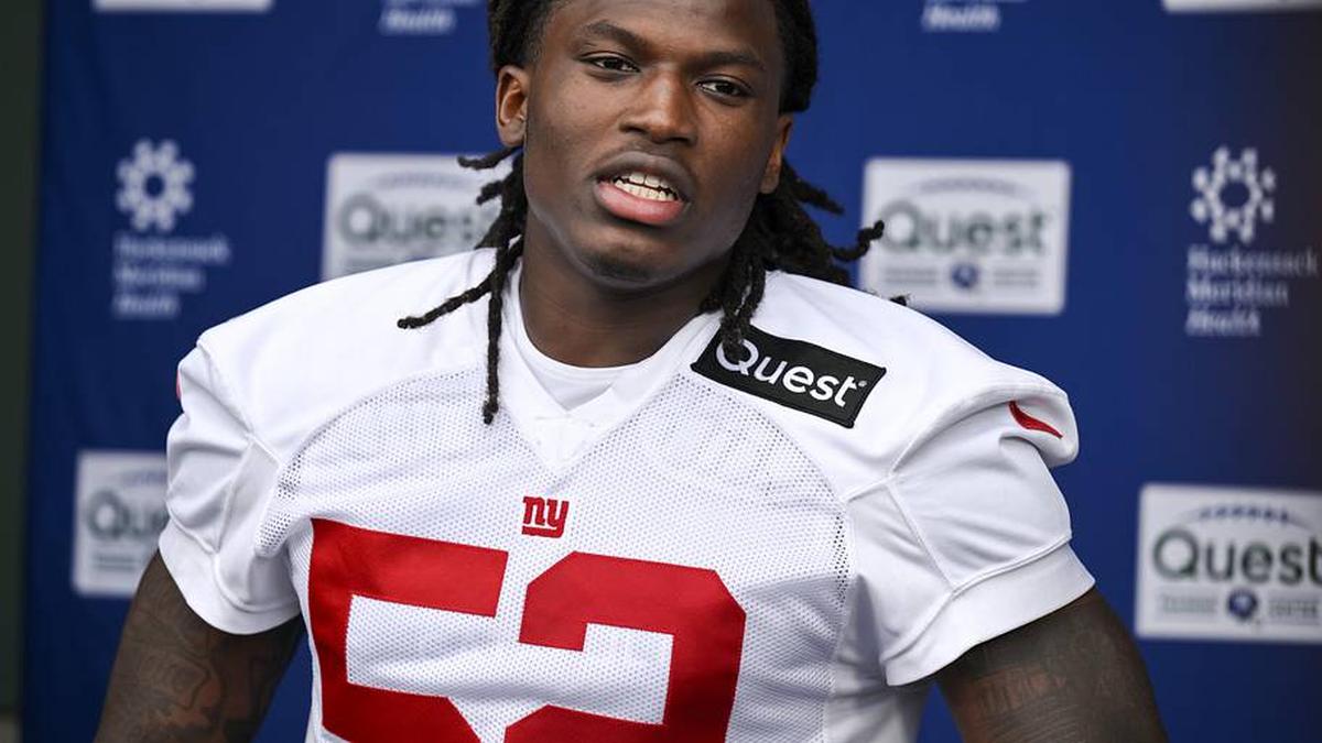  Arvell Reese was selected by the Giants with the fifth pick in the first round. | John Jones-Imagn Images 