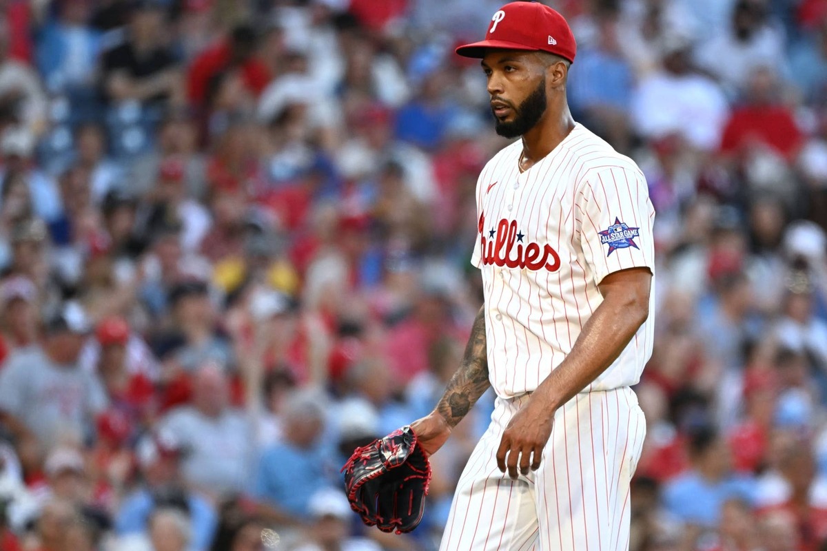  Philadelphia Phillies pitcher Cristopher Sánchez (61) Eric Hartline-Imagn Images