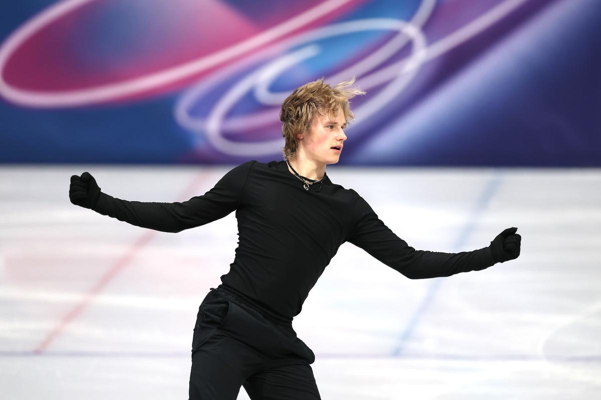  MILAN, ITALY – FEBRUARY 03: Ilia Malinin of Team United States takes part in a training session on day minus three of the Milano Cortina 2026 Winter Olympic games at Milano Ice Skating Arena on February 03, 2026 in Milan, Italy.Matthew Stockman/Getty Images 
