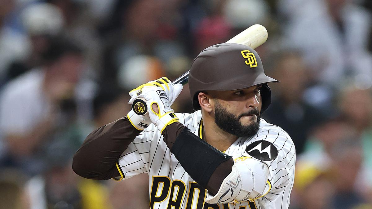 Rodolfo Duran of the San Diego Padres at bat during the third inning against the St. Louis Cardinals at Petco Park on Thursday, May 7, 2026, in San Diego. (Sean M. Haffey/Getty Images/TNS)