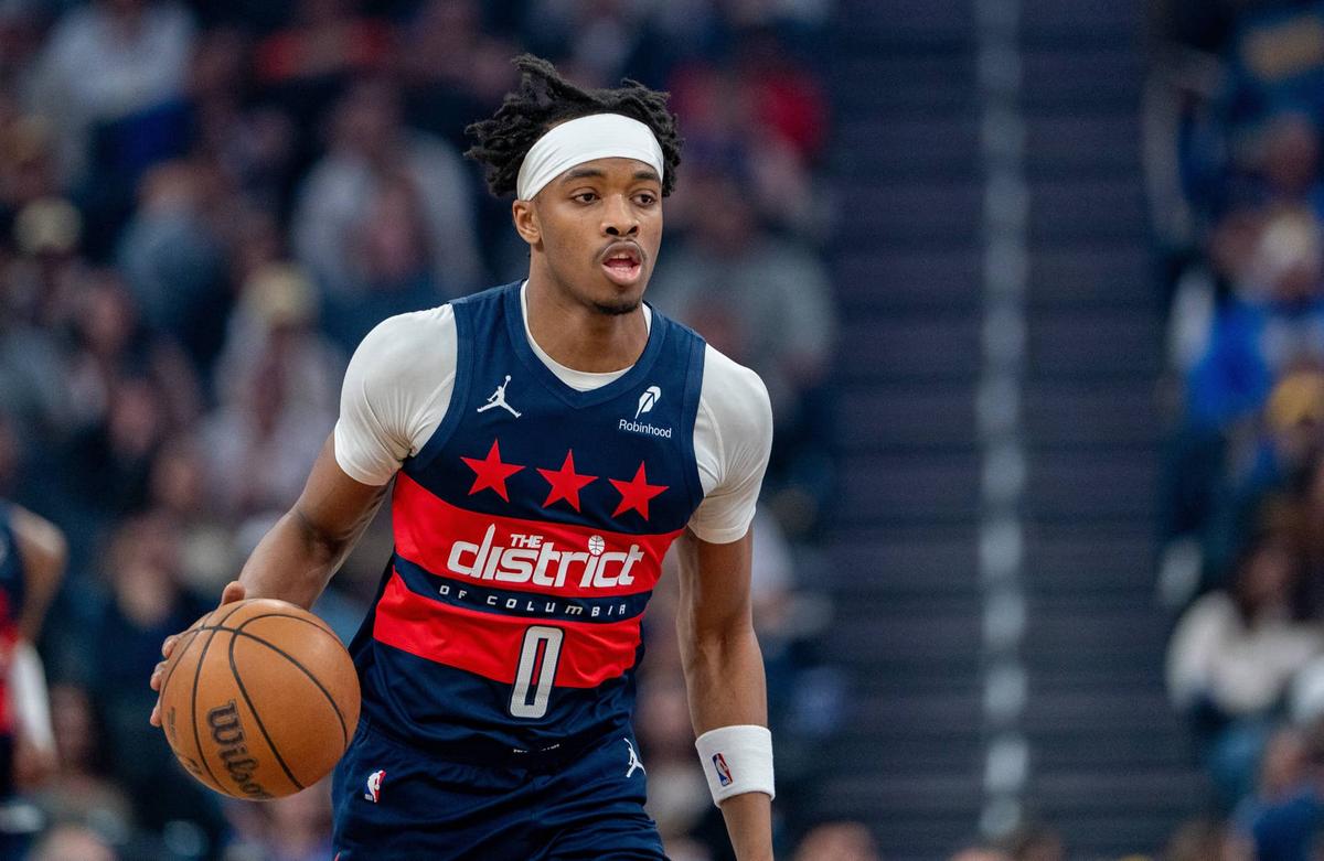  Bilal Coulibaly's two-way versatility gives Washington intriguing upside if offensive responsibilities expand significantly this season. Neville E. Guard-Imagn Images 
