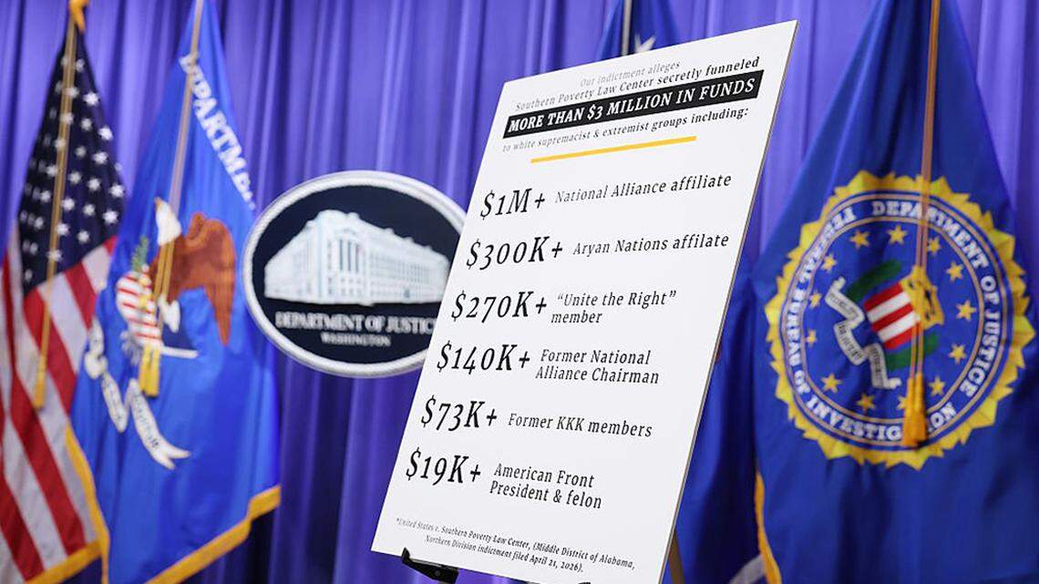 Justice Dept. charges prominent civil rights group with financial crimes