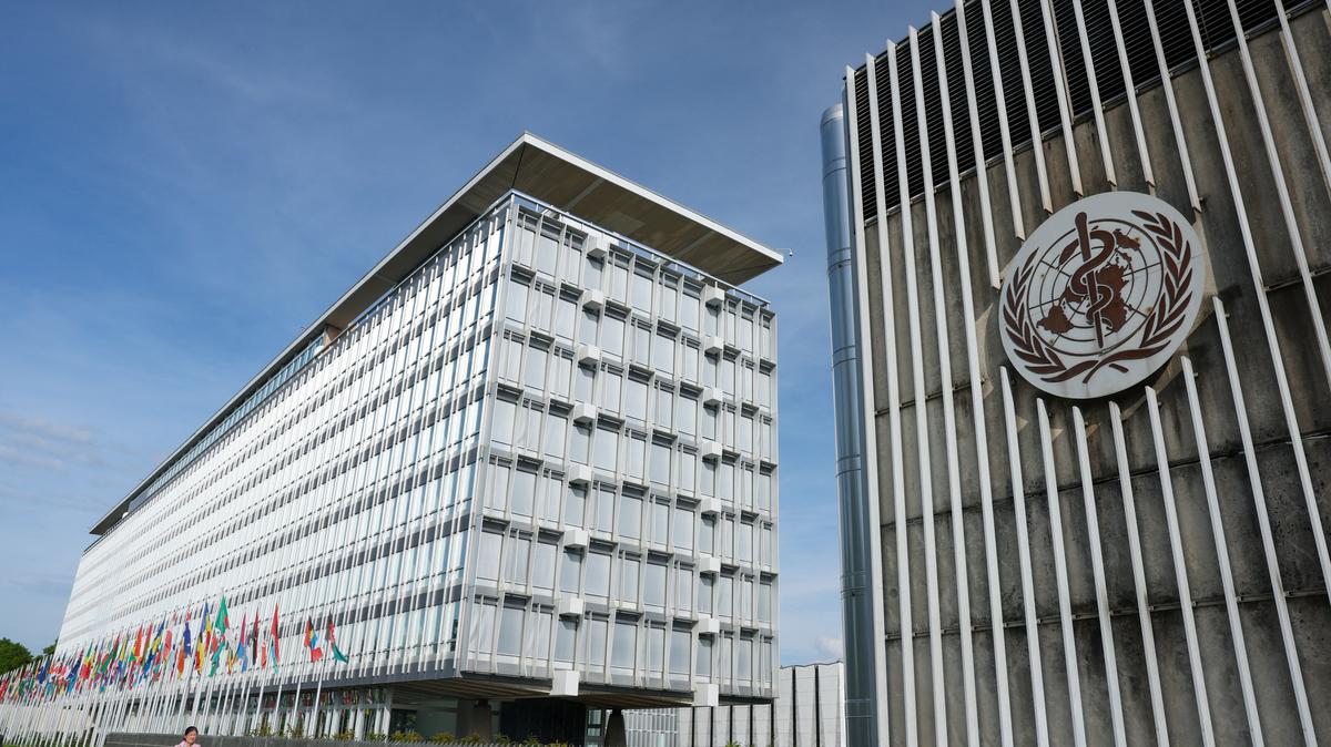 A logo of the World Health Organisation (WHO) at the headquarters in Geneva, Switzerland, April 29, 2026. REUTERS/Denis Balibouse
