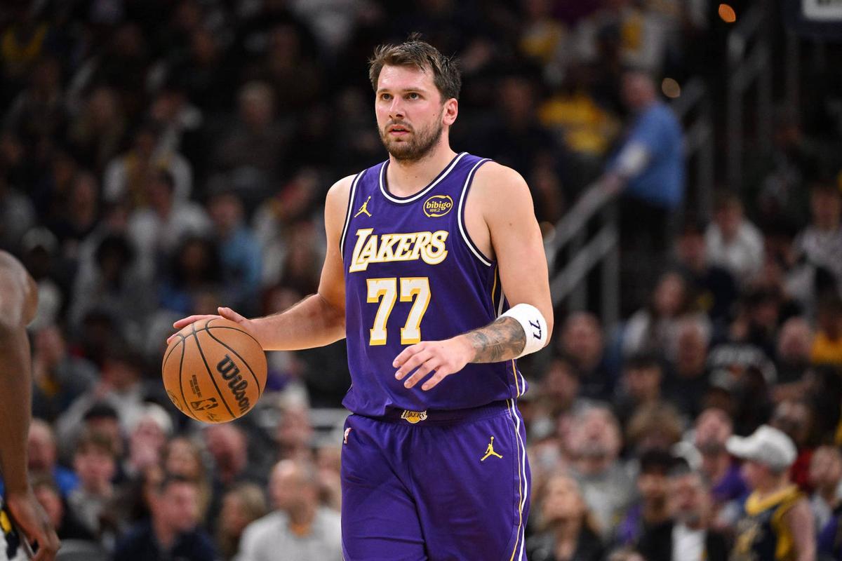  Los Angeles Lakers guard Luka Doncic (77) Marc Lebryk-Imagn Images