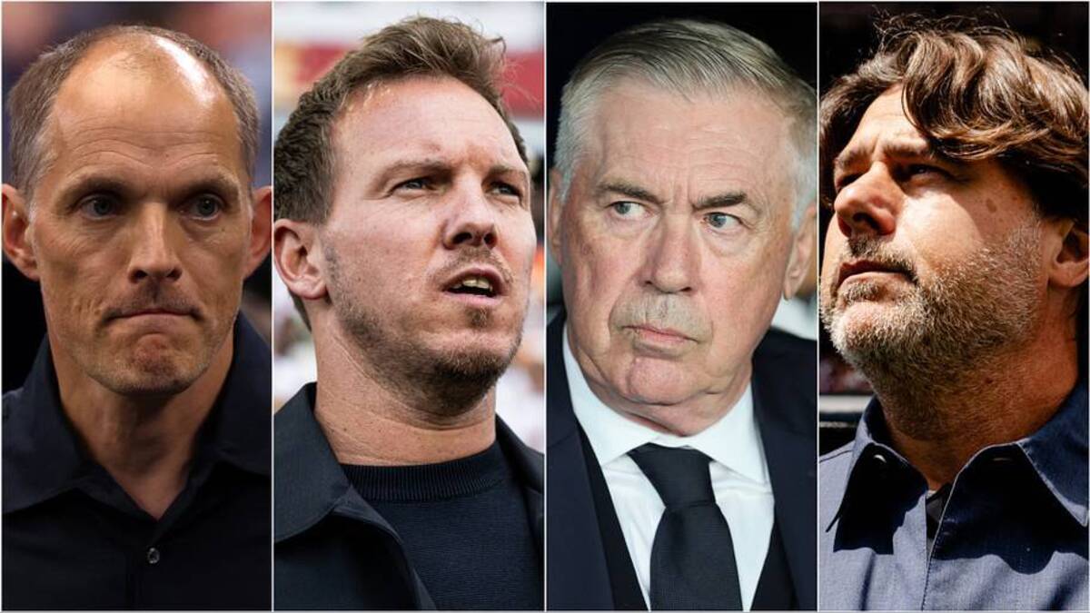  Thomas Tuchel, Julian Nagelsmann, Carlo Ancelotti and Mauricio Pochettino are all regarded as world class managers. | Catherine Ivill/AMA/Getty Images, Marvin Ibo Guengoer/GES Sportfoto/Getty Images, Richard Sellers/Sportsphoto/Allstar/Getty Images, Jane Gershovich/ISI Photos/Getty Images 