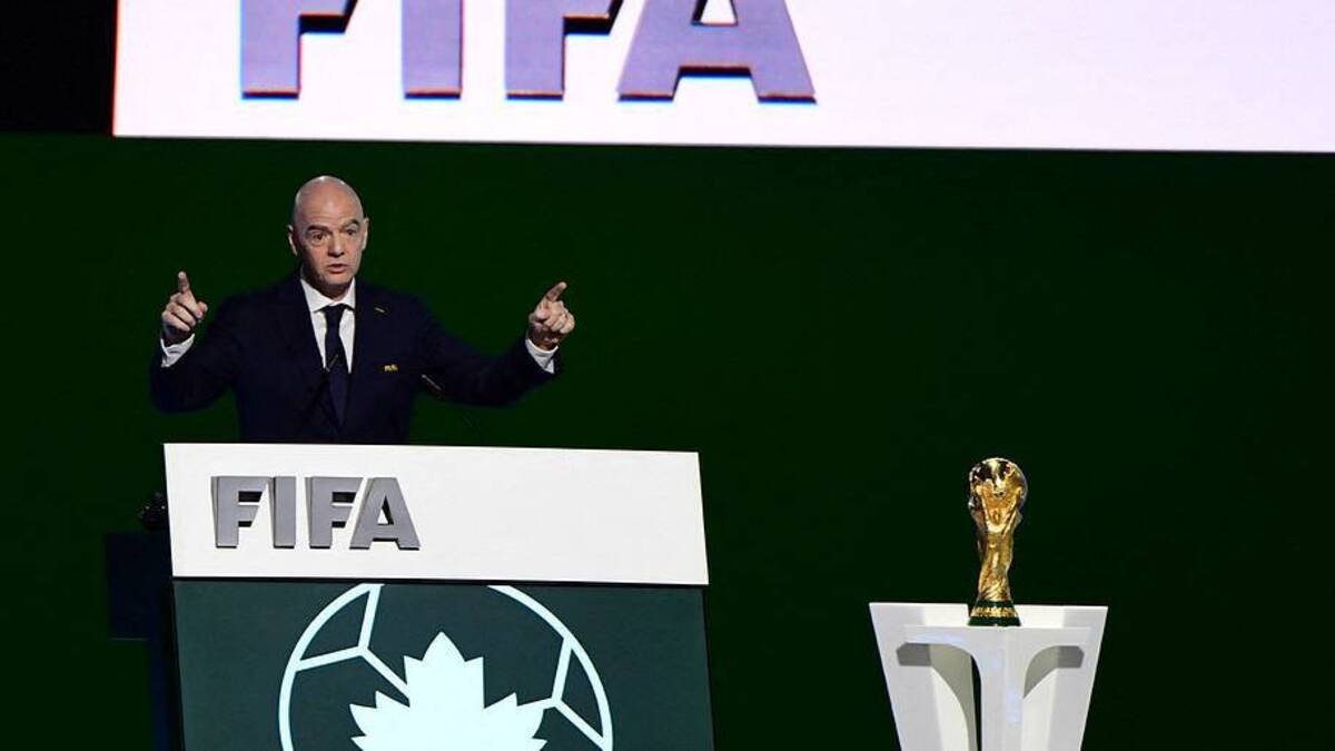  Gianni Infantino has had to field countless non-soccer related questions ahead of the 2026 World Cup. | Don MacKinnon/AFP/Getty Images 