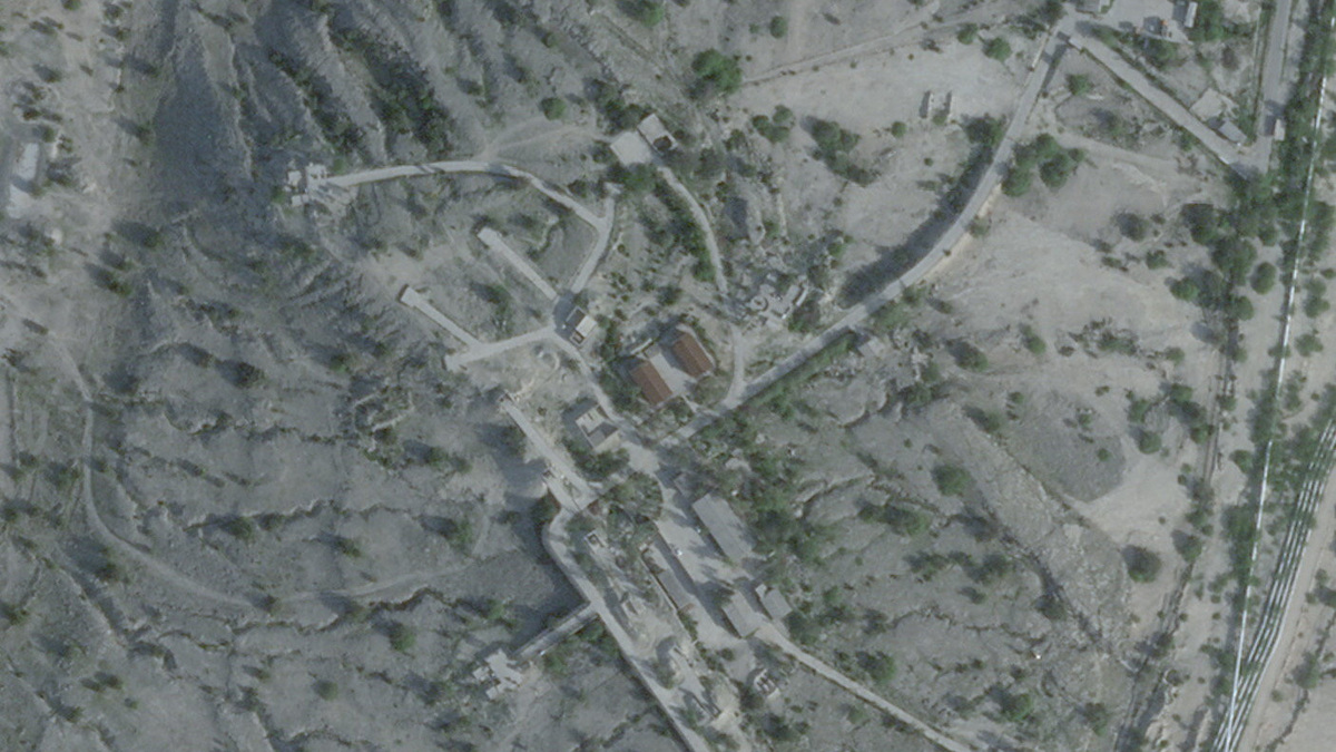 A satellite image of Kharg Island, Iran, before U.S. strikes, February 25, 2026. 2026 Planet Labs PBC/Handout via REUTERS/File Photo