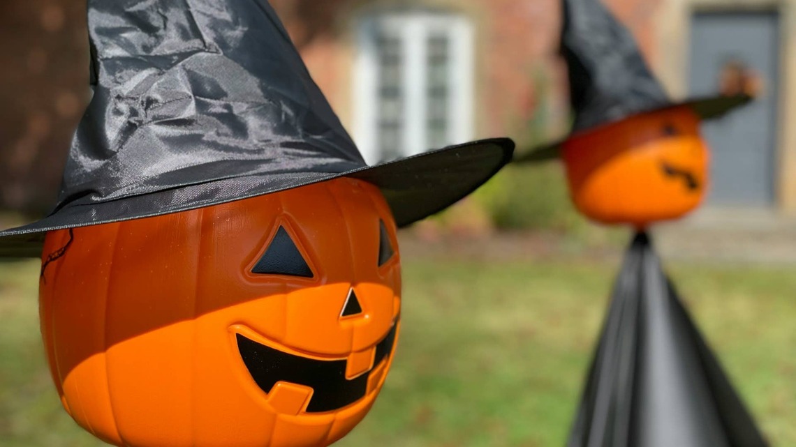 Whimsical DIY Pumpkin Witch Turns an Ordinary Porch Into a Showstopper 