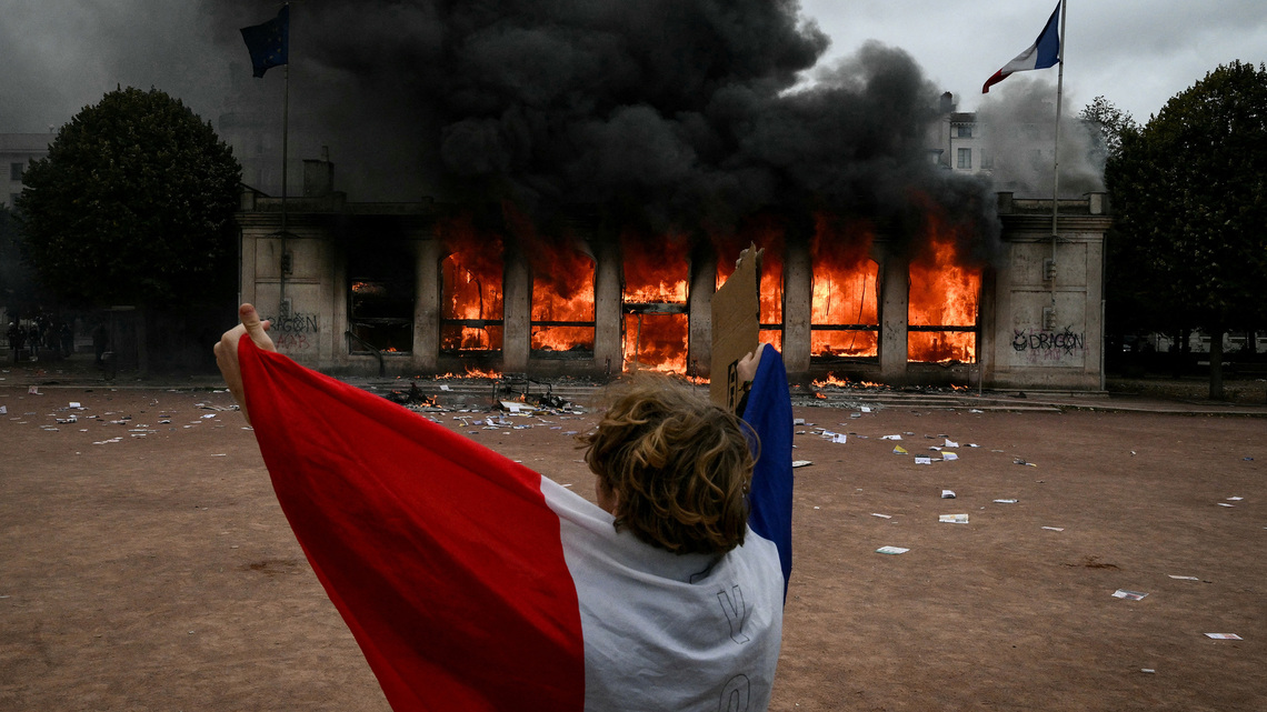Violence emerges ahead of massive protests in France