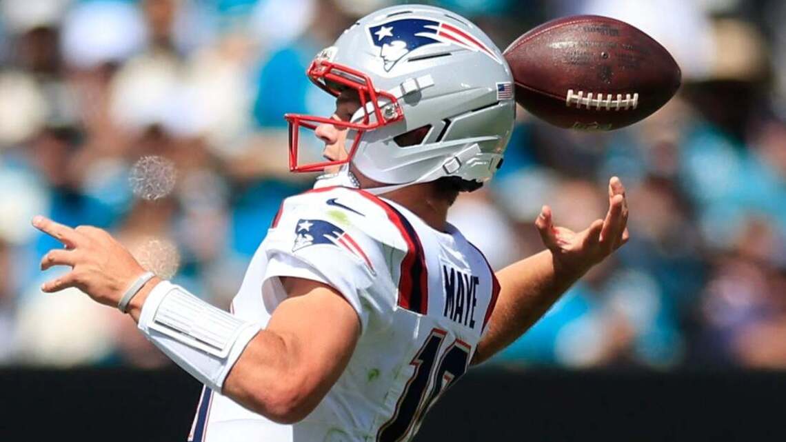 Drake Maye, Patriots pursue improvement against unbeaten Bills 