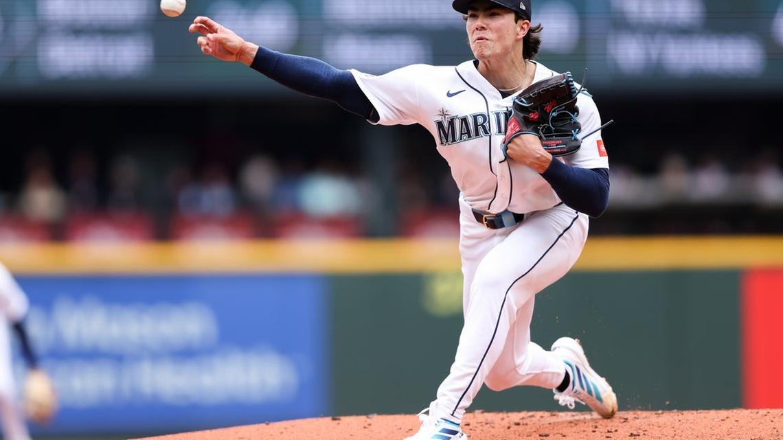 Woo handcuffs Braves as Mariners take series