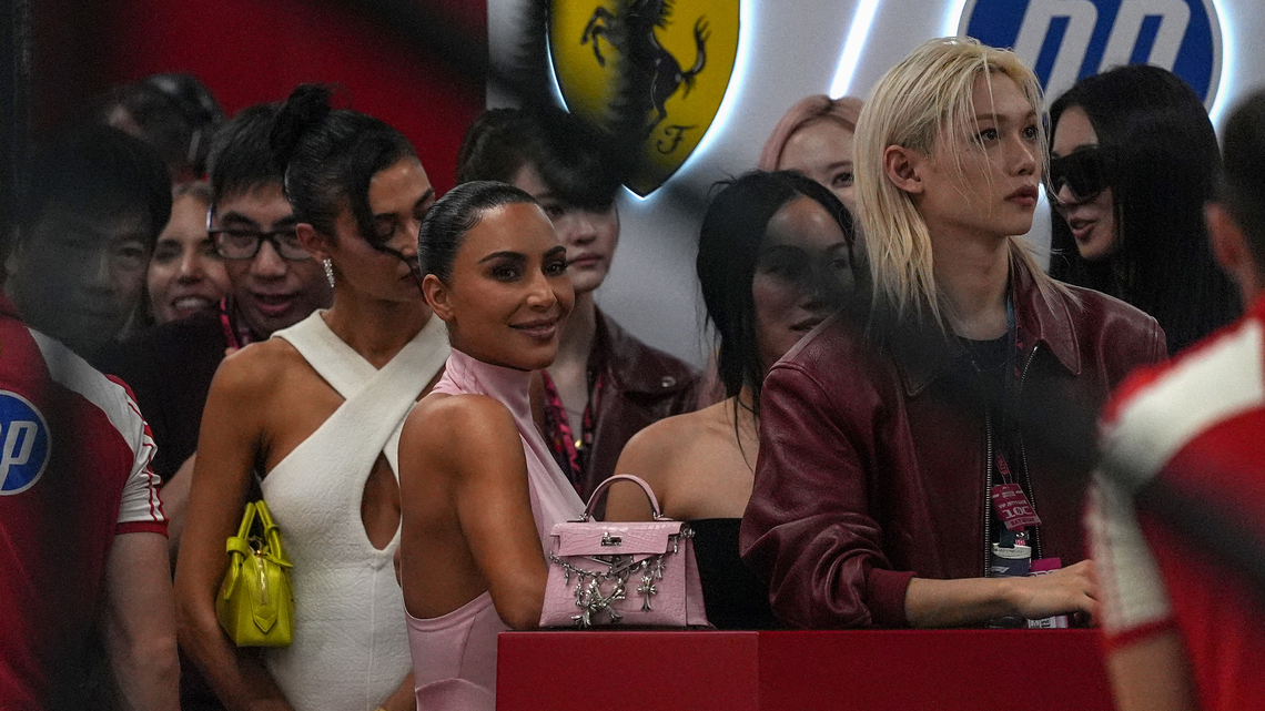 Kim Kardashian Goes Glam for F1 Singapore Prix Amid Lewis Hamilton Romance 