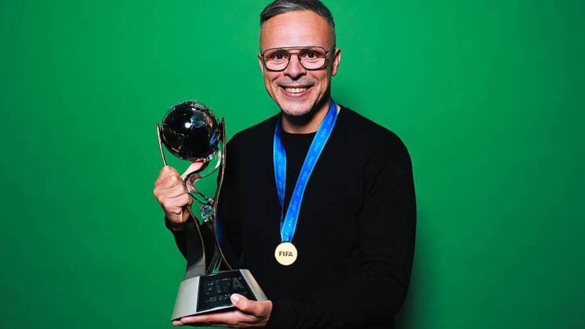  Mohamed Ouahbi has already won a World Cup trophy. | Hector Vivas/FIFA/Getty Images 