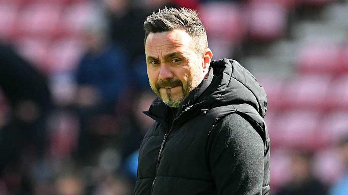  Roberto De Zerbi is the man tasked with getting Tottenham out of their current mess. | ANDY BUCHANAN/AFP/Getty Images 