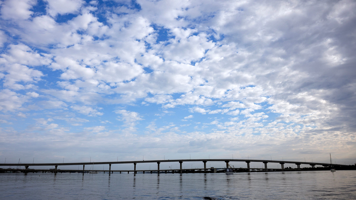 The new North Causeway Bridge, designated by the state legislature as the E.C. Summerlin Family Bridge, is seen, May 13, 2026, in Fort Pierce. It opened to traffic May 15. It replaces the D.H. 'Banty' Saunders Bridge, a drawbridge built in 1963, that was deemed to be in poor condition by the Florida Department of Transportation.
