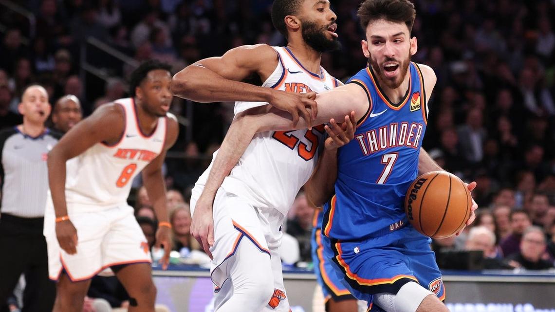Chet Holmgren, Thunder hold off Knicks 