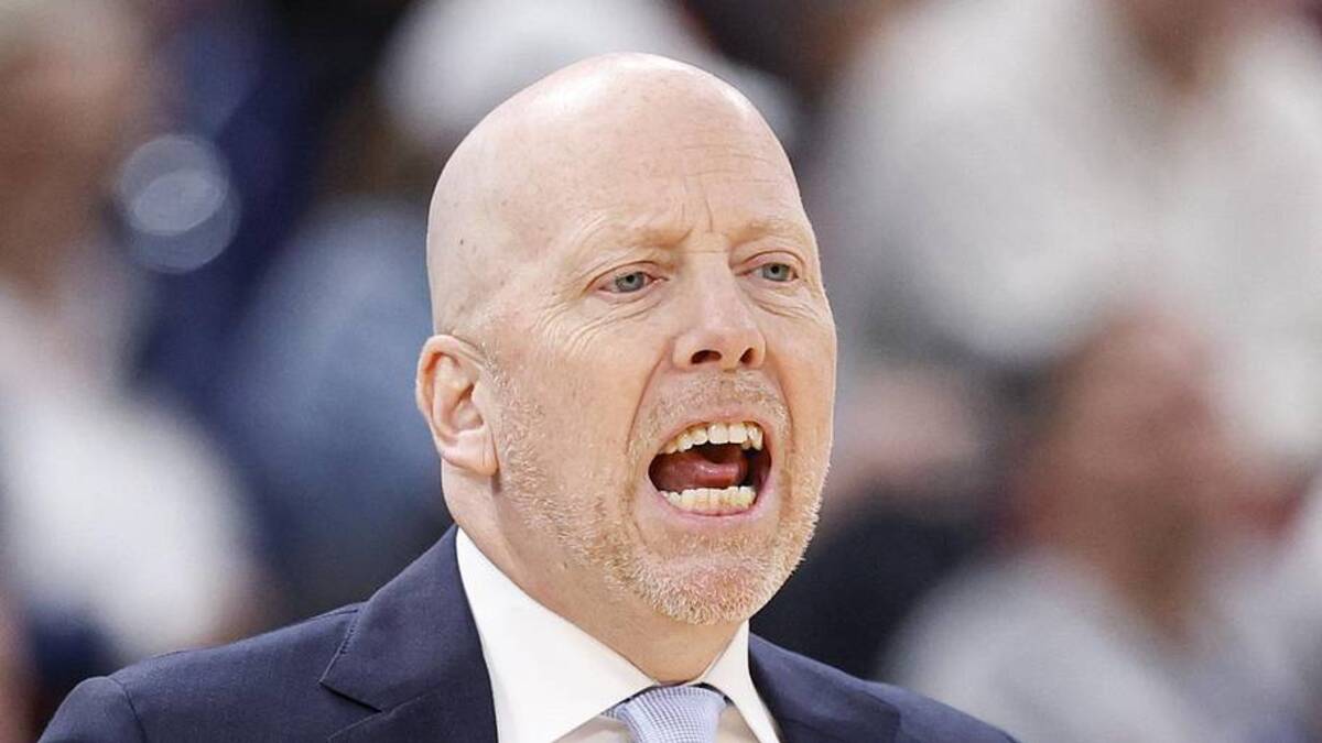  Mar 12, 2026; Chicago, IL, USA; UCLA Bruins head coach Mick Cronin directs his team against the Rutgers Scarlet Knights during the first half at United Center. Mandatory Credit: Kamil Krzaczynski-Imagn Images | Kamil Krzaczynski-Imagn Images 