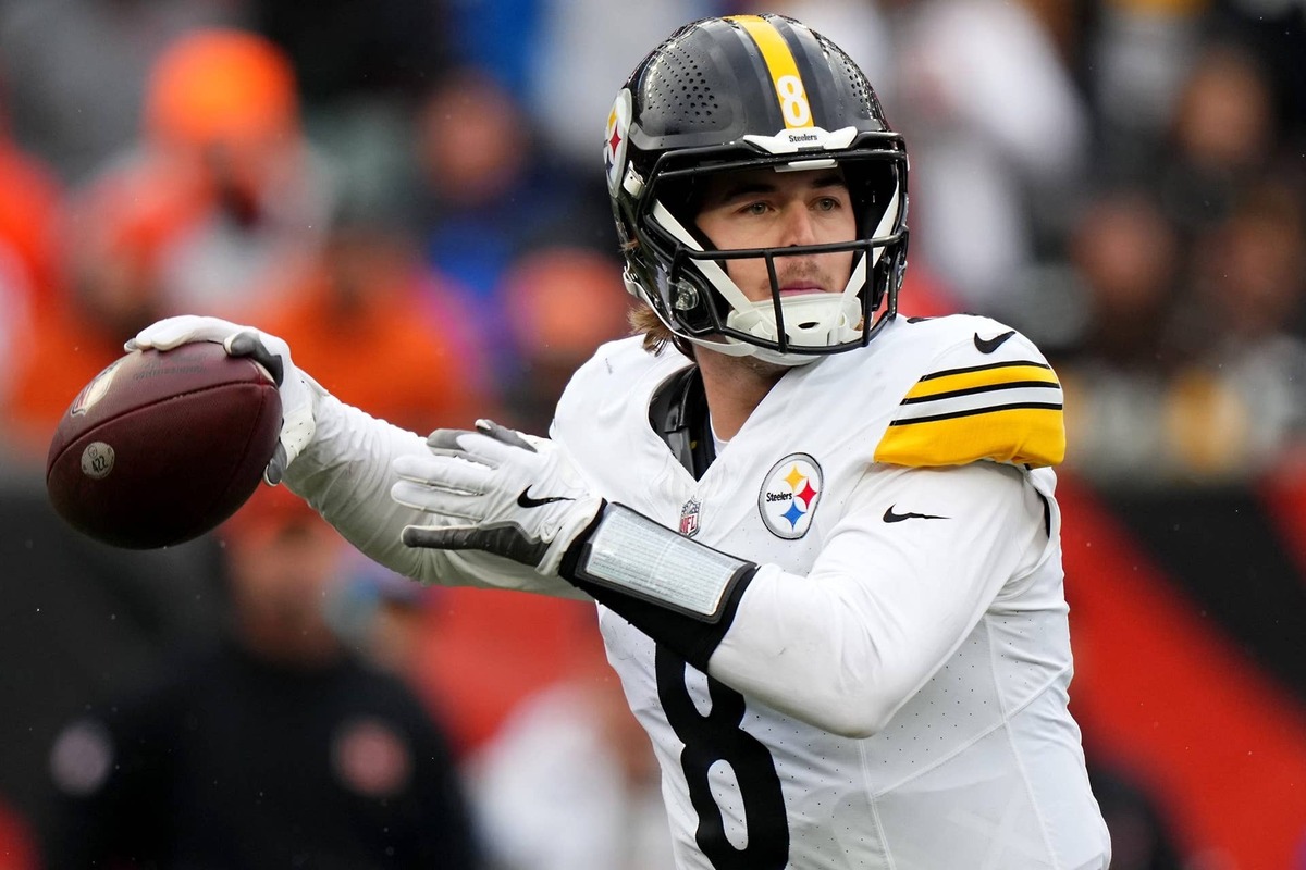  Kenny Pickett, shown throwing a pass for his former team, the Pittsburgh Steelers, during the 2023 season. The Eagles traded for Pickett on March 15, 2024. reuters.com,2024:newsml_MT1USATODAY22847378:1782482220