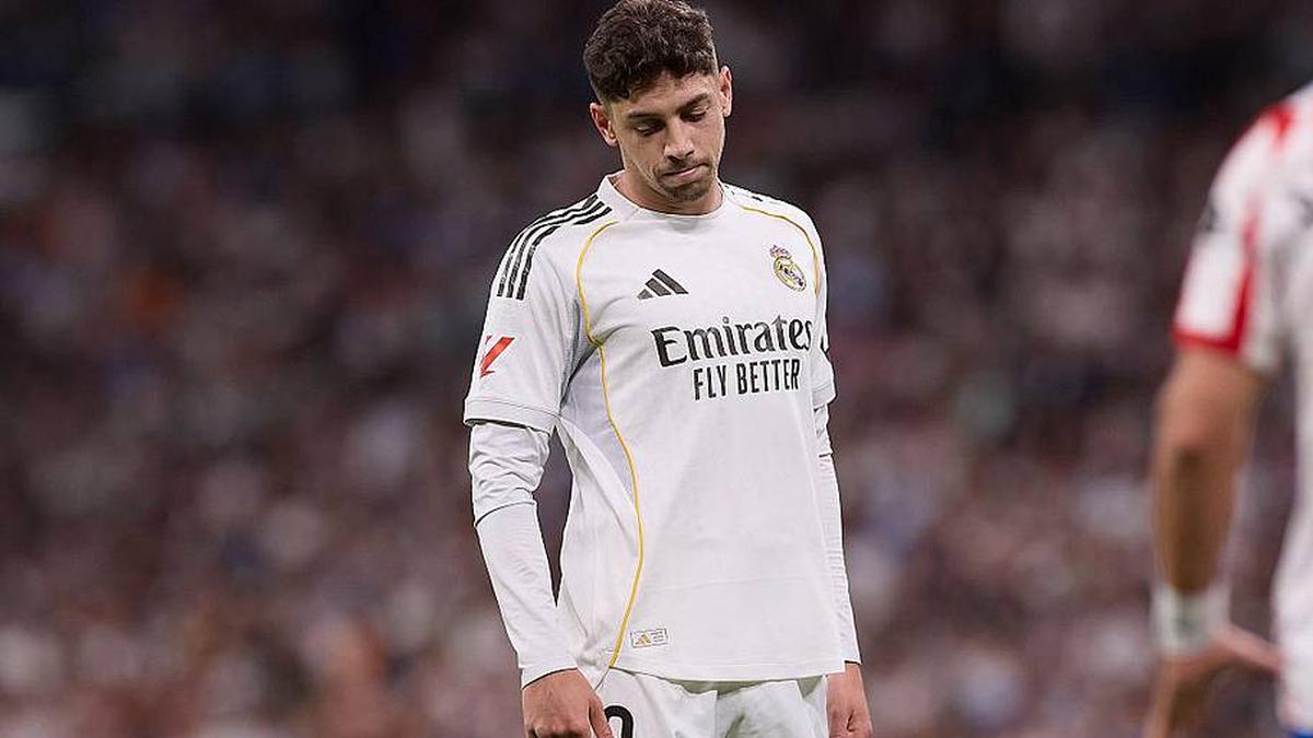  Federico Valverde was taken to hospital after a clash in training. | Federico Titone/SOPA Images/LightRocket/Getty Images 