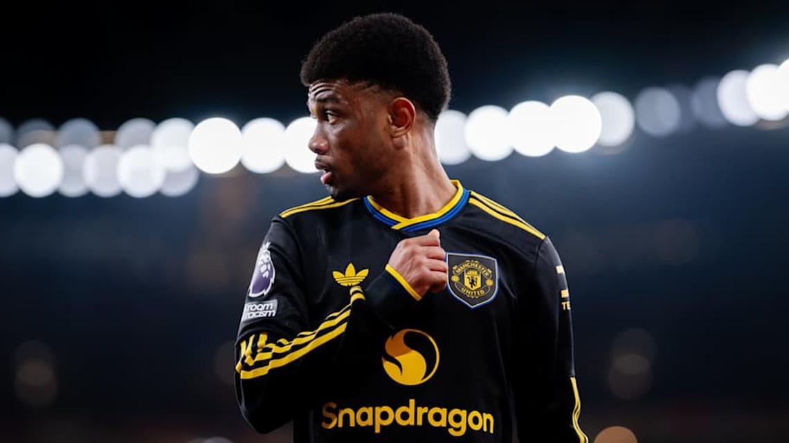  Amad Diallo replaced Cunha. | Ash Donelon/Manchester United/Getty Images 