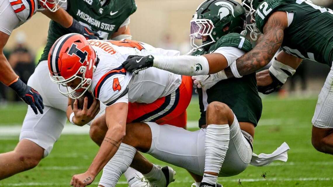Illinois holds off Michigan State, prevails in OT 