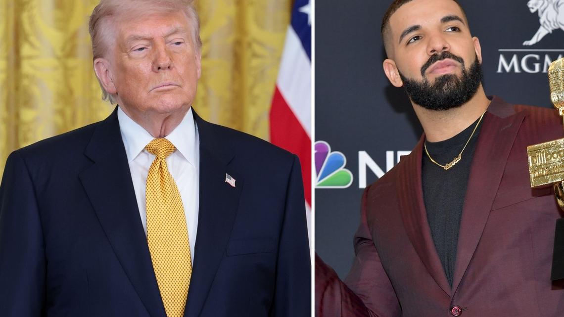 Donald Trump's White House Raises Eyebrows With AI Photo of Drake's Album 