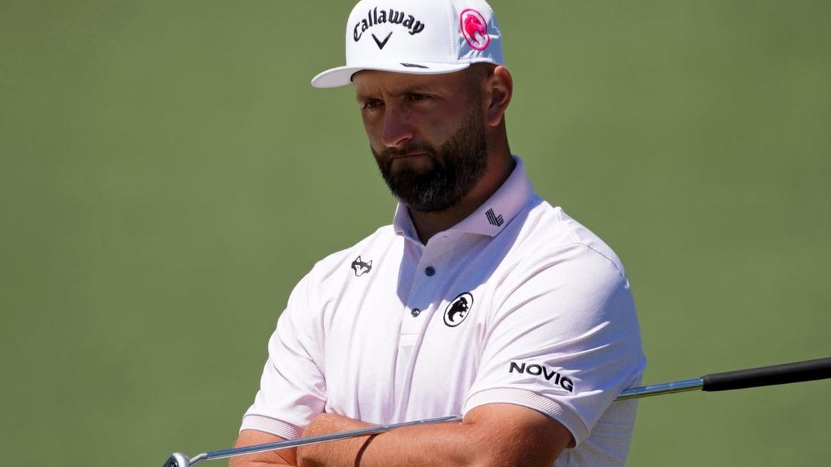 
                   Jon Rahm during the first round of the 2026 Masters at Augusta National Golf Club. Credit: Michael Madrid-Imagn Images 
                
