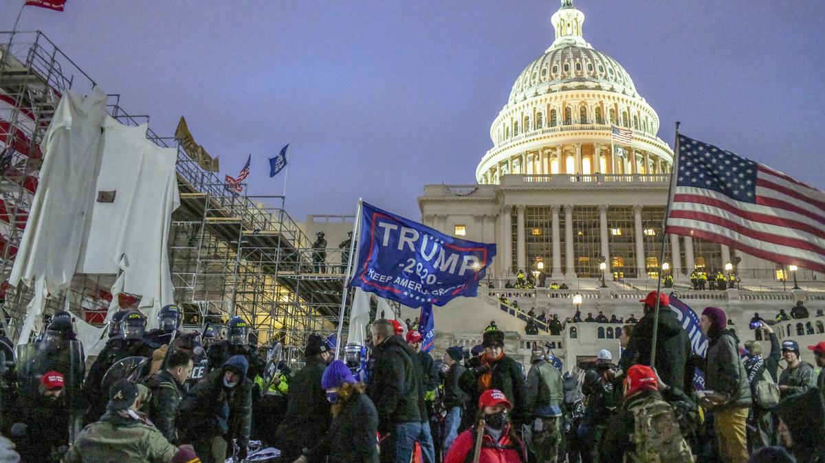 FILE -- Supporters of President Donald Trump approach the Capitol in Washington, Jan. 6, 2021. President Donald Trump has made clear that he believes the Jan. 6 rioters should not only be praised, but that they should be compensated with taxpayer money. (Kenny Holston/The New York Times)